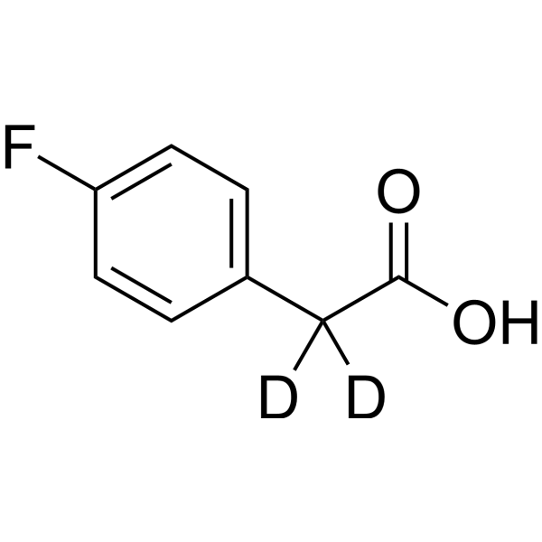 2-(4-Fluorophenyl)acetic acid-d<sub>2</sub> Chemical Structure