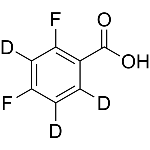 2,4-Difluorobenzoic acid-d<sub>3</sub> Chemical Structure