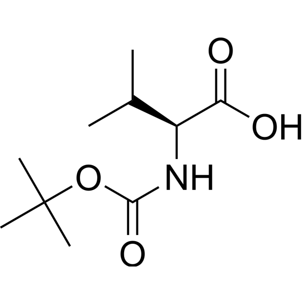 Boc-L-Valine Chemical Structure