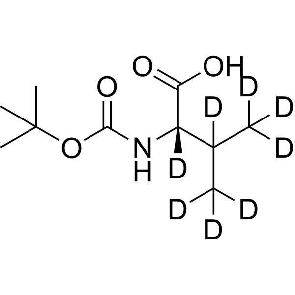 Boc-L-Valine-d<sub>8</sub> Chemical Structure
