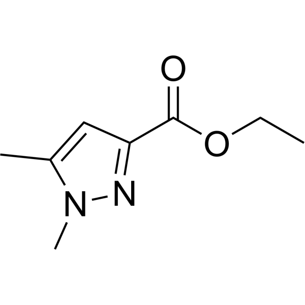 Ethyl 1,5-dimethyl-1H-pyrazole-3-carboxylate Chemical Structure
