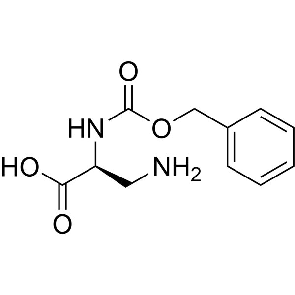 N-Carbobenzyloxy--amino-L-alanine Chemical Structure