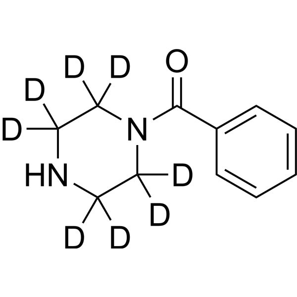 1-Benzoylpiperazine-d<sub>8</sub> Chemical Structure