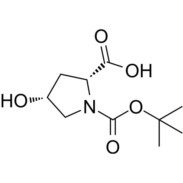 N-Boc-cis-4-Hydroxy-D-proline Chemical Structure