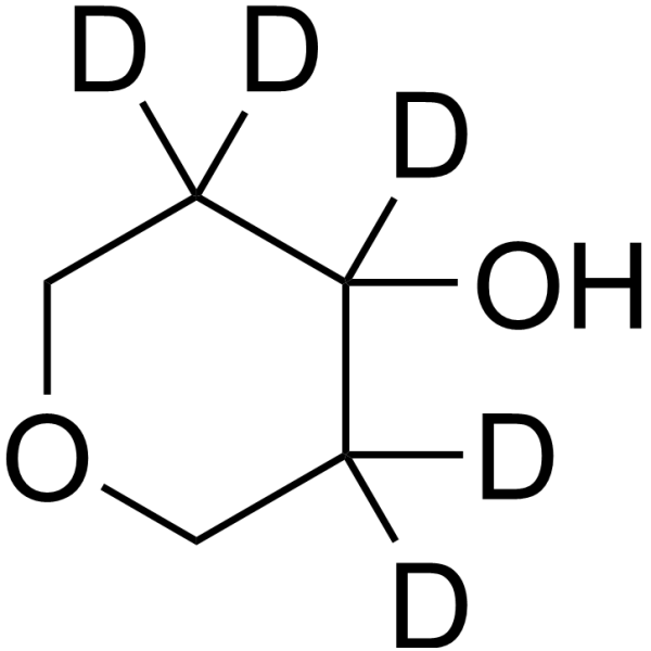 Tetrahydro-2H-pyran-4-ol-d<sub>5</sub> Chemical Structure