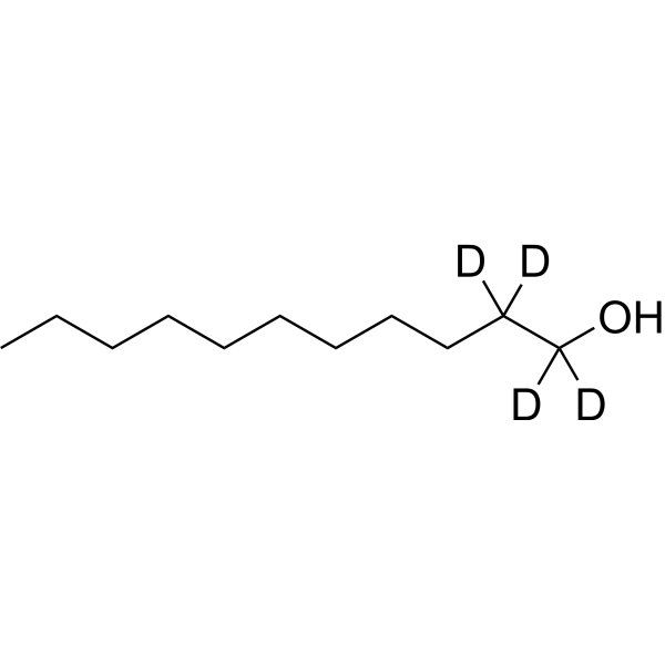 1-Undecanol-d<sub>4</sub> Chemical Structure