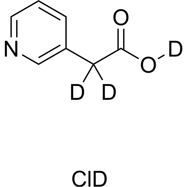3-Pyridylacetic acid-d<sub>4</sub> hydrochloride Chemical Structure