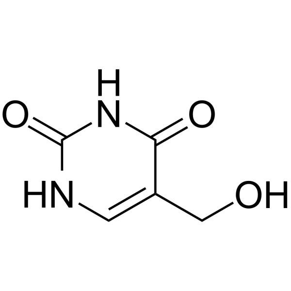 5-Hydroxymethyluracil Chemical Structure