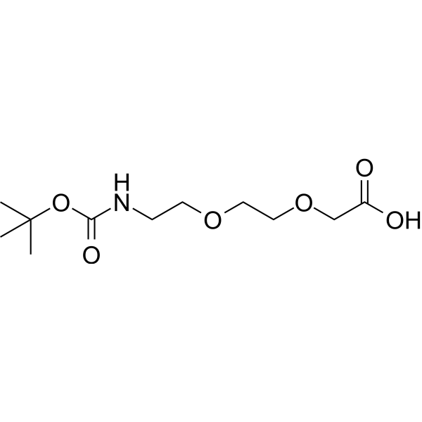 Boc-NH-PEG2-CH2COOH Chemical Structure