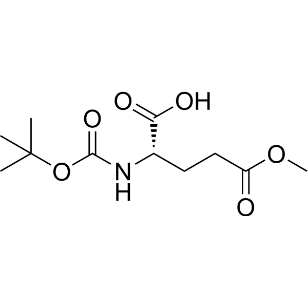 (S)-2-((tert-Butoxycarbonyl)amino)-5-methoxy-5-oxopentanoic acid Chemical Structure