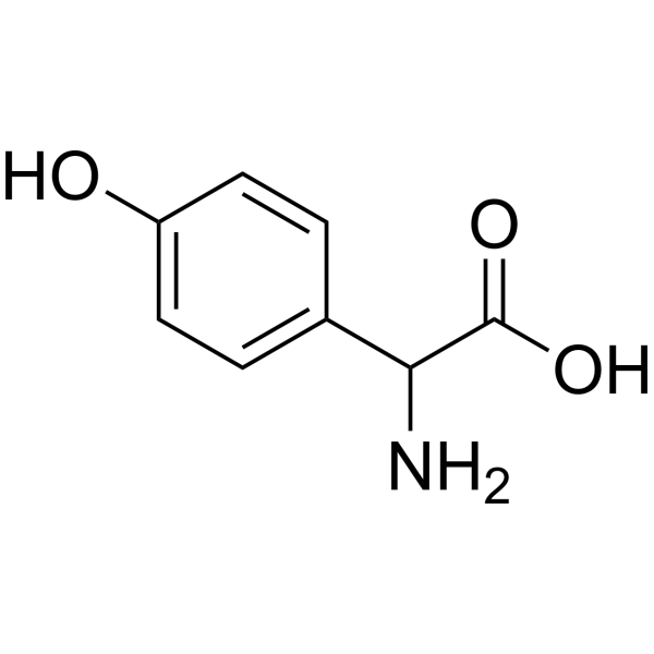 2-Amino-2-(4-hydroxyphenyl)acetic acid Chemical Structure