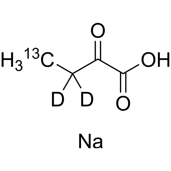 Sodium 2-oxobutanoate-<sup>13</sup>C,d<sub>2</sub> Chemical Structure