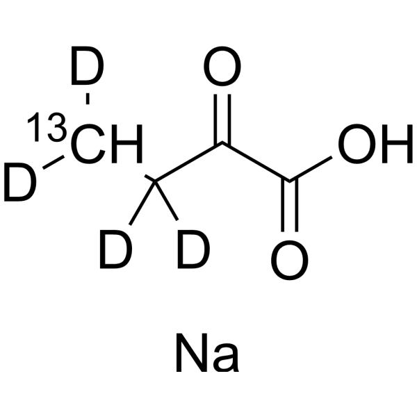 Sodium 2-oxobutanoate-<sup>13</sup>C,d<sub>4</sub> Chemical Structure