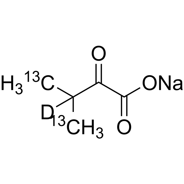 Sodium <em>3</em>-<em>methyl</em>-2-oxobutanoate-<em>13</em><em>C</em>2,d1