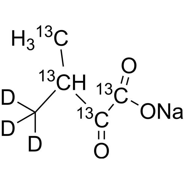 Sodium <em>3</em>-<em>methyl</em>-2-oxobutanoate-<em>13</em><em>C</em>4,d<em>3</em>