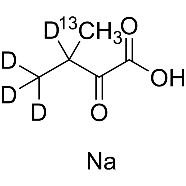 Sodium <em>3</em>-<em>methyl</em>-2-oxobutanoate-<em>13</em><em>C</em>,d4