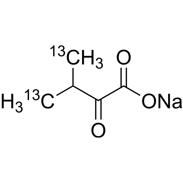 3-Methyl-2-oxobutanoic acid-<sup>13</sup>C<sub>2</sub> Chemical Structure