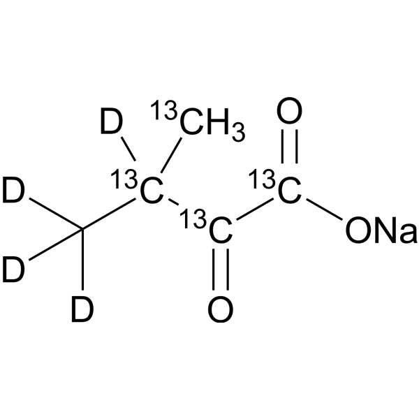 Sodium 3-methyl-<em>2</em>-oxobutanoate-<em>13</em><em>C</em>4,d4