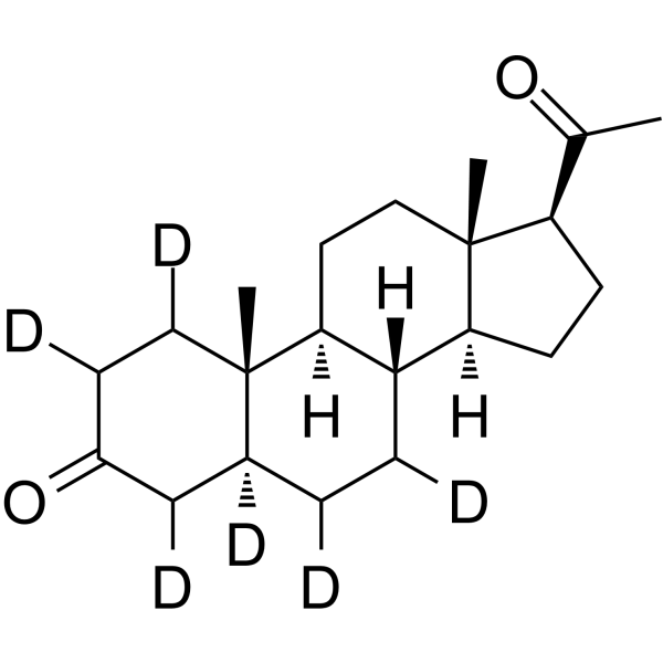 5a-Pregnane-3,20-dione-d<sub>6</sub> Chemical Structure