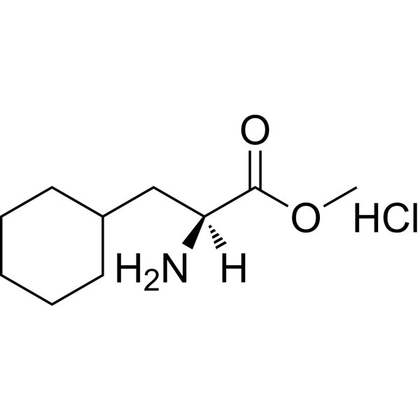 (S)-methyl 2-amino-3-cyclohexylpropanoate hydrochloride Chemical Structure