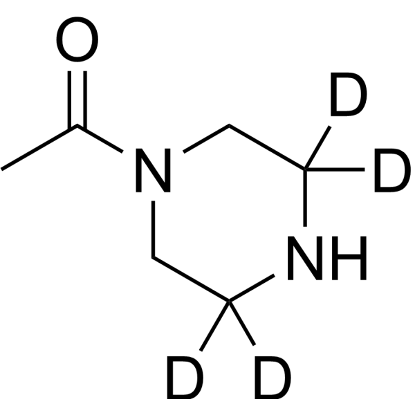 1-Acetylpiperazine-d<sub>4</sub> Chemical Structure