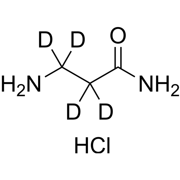 H-β-Ala-NH2.-d<sub>4</sub>  HCl Chemical Structure