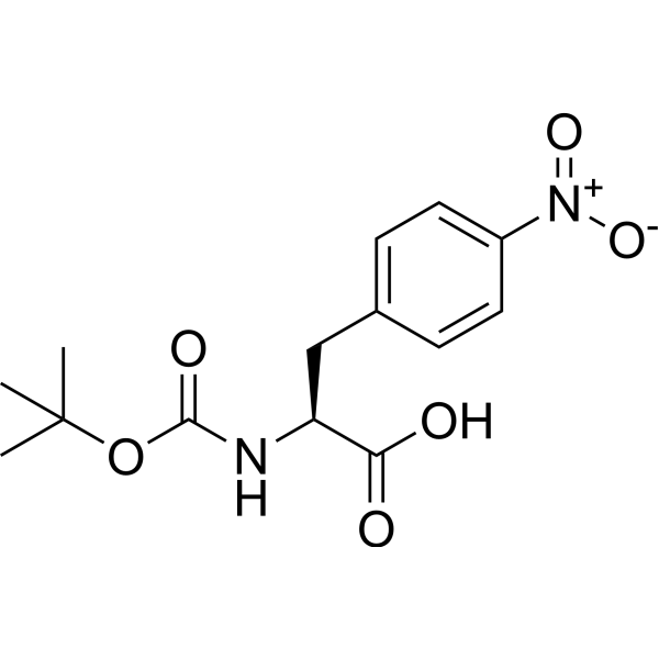 (S)-2-((tert-Butoxycarbonyl)amino)-3-(4-nitrophenyl)propanoic acid Chemical Structure