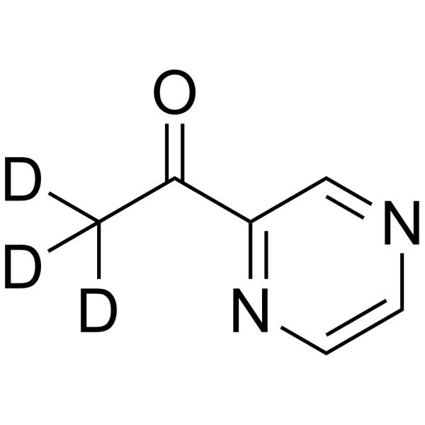 Acetylpyrazine-d<sub>3</sub> Chemical Structure