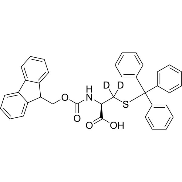 Fmoc-Cys(Trt)-OH-d<sub>2</sub> Chemical Structure