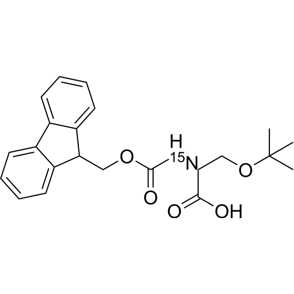 Fmoc-Ser(tBu)-OH-<sup>15</sup>N Chemical Structure
