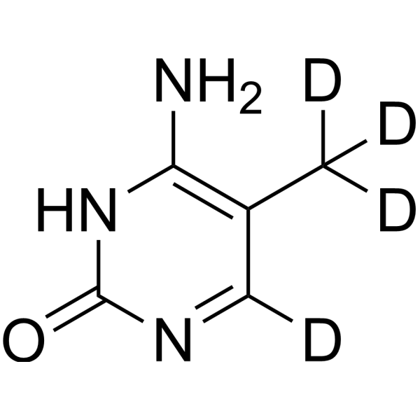 5-Methylcytosine-d<sub>4</sub> Chemical Structure
