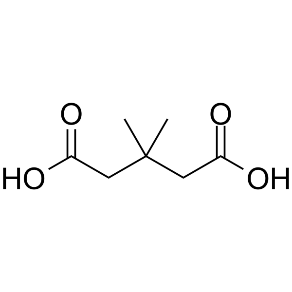 3,3-Dimethylglutaric acid Chemical Structure