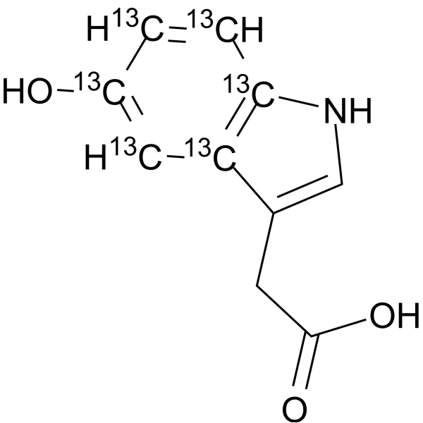 5-Hydroxyindole-<em>3</em>-acetic acid-13C6