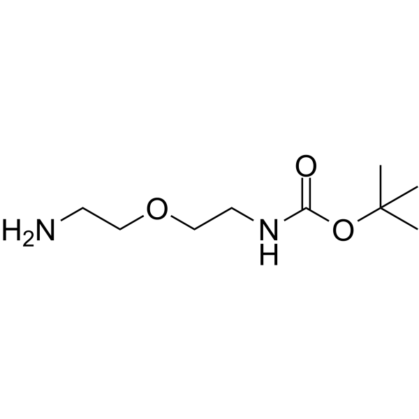 Amino-PEG2-NH-Boc Chemical Structure