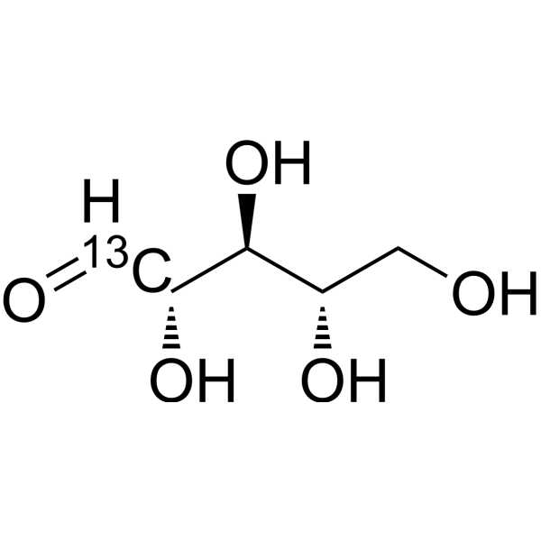 L-Ribose-<sup>13</sup>C Chemical Structure