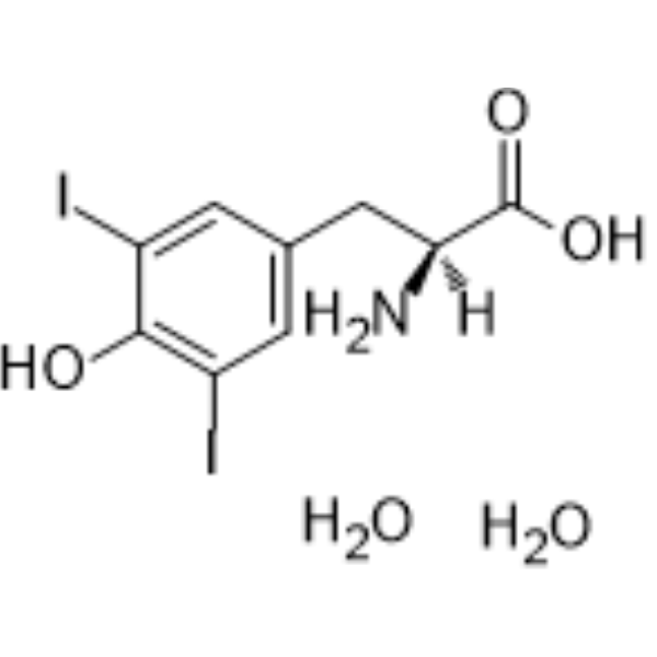 (S)-2-Amino-<em>3</em>-(4-<em>hydroxy</em>-<em>3</em>,5-diiodophenyl)propanoic acid dihydrate