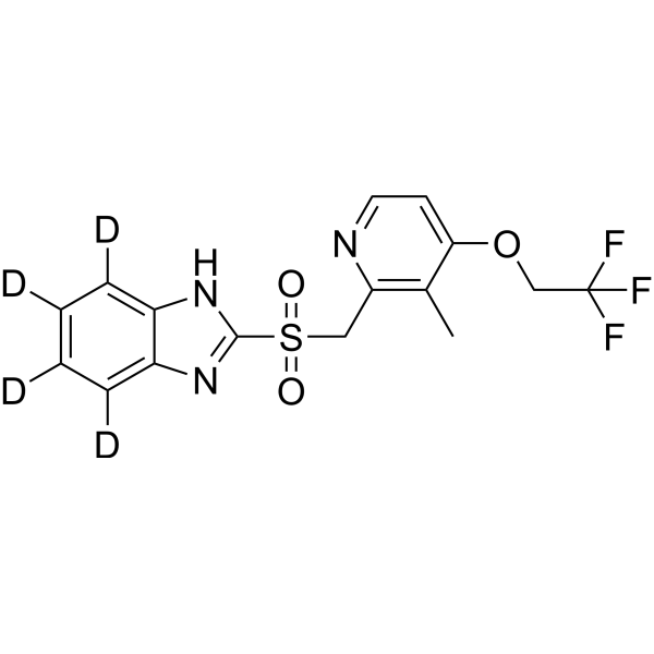 Lansoprazole sulfone-d<sub>4</sub> Chemical Structure