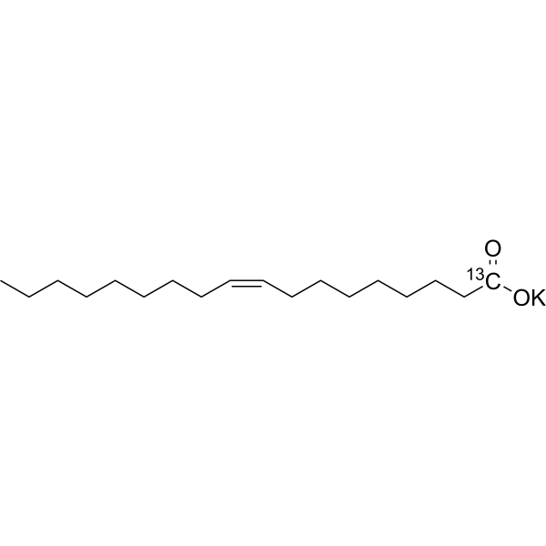 Oleic acid-<sup>13</sup>C potassium Chemical Structure