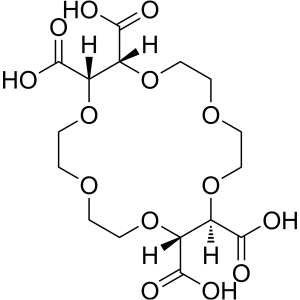 Bis(L-tartaric acid) 18-crown-6 Chemical Structure
