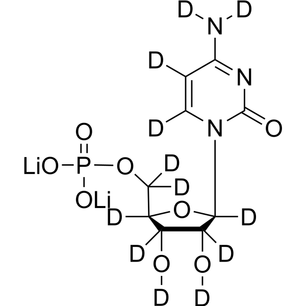 Cytidine 5′-monophosphate-d<sub>12</sub> dilithium Chemical Structure