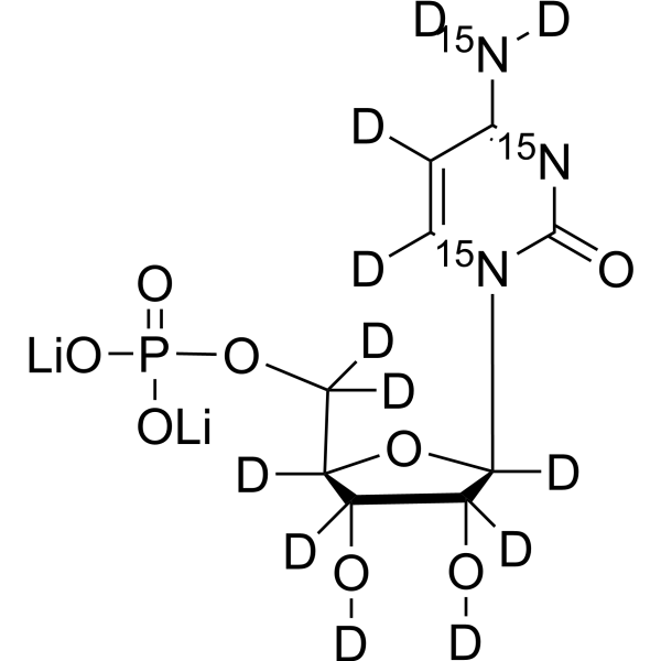 <em>Cytidine</em> 5′-monophosphate-15N3,d12 dilithium