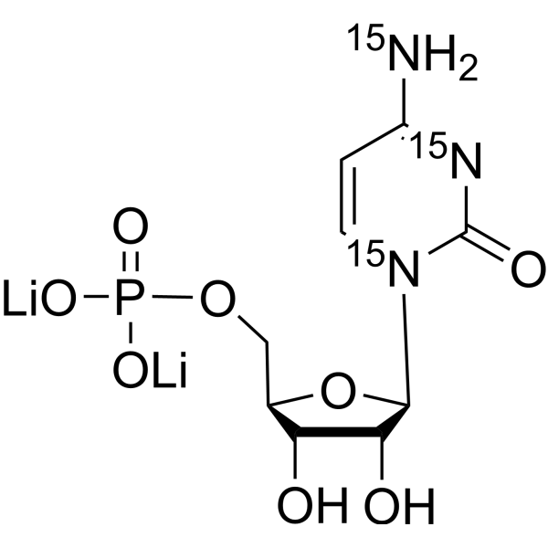 Cytidine 5′-monophosphate-<sup>15</sup>N<sub>3</sub> dilithium Chemical Structure