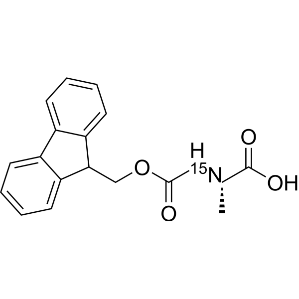 Fmoc-Ala-OH-<sup>15</sup>N Chemical Structure