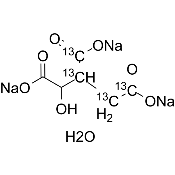 DL-Isocitric acid-<sup>13</sup>C<sub>4</sub> trisodium hydrate Chemical Structure
