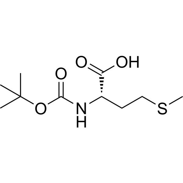 (tert-Butoxycarbonyl)-L-methionine Chemical Structure