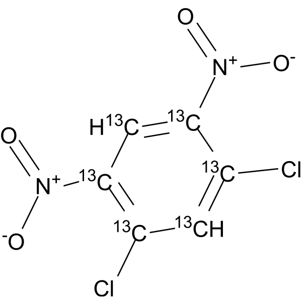 1,5-Dichloro-2,4-dinitrobenzene-<sup>13</sup>C<sub>6</sub> Chemical Structure