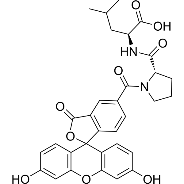 5-FAM-Pro-Leu-OH Chemical Structure