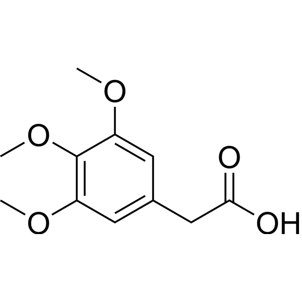 3,4,5-Trimethoxyphenylacetic acid Chemical Structure