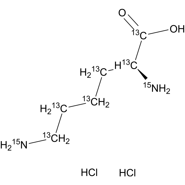 L-Lysine-<sup>13</sup>C<sub>6</sub>,<sup>15</sup>N<sub>2</sub> dihydrochloride