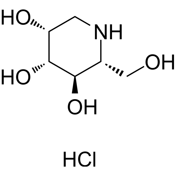 1-Deoxymannojirimycin hydrochloride Chemical Structure